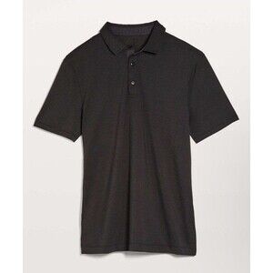 Men’s Lululemon Evolution Short Sleeve Polo Shirt Black Size XL